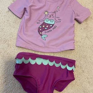 Carter’s 18mos girl’s mermaid-cat tankini